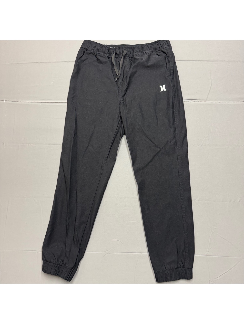Hurley Kids Joggers Nylon Stretch Elastic Waist Size Kids 14/16 Black Active